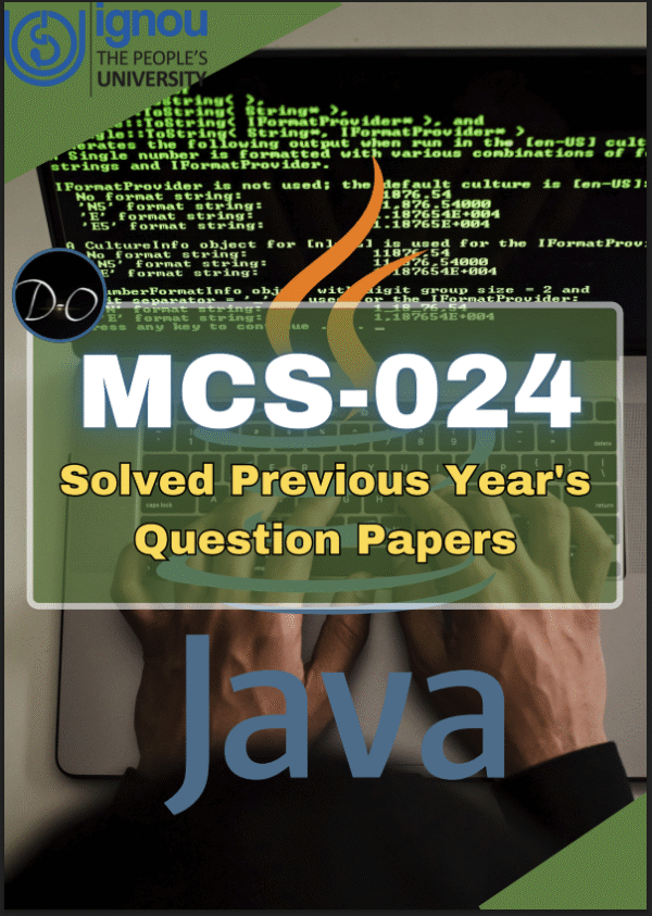 MCS-024 Solved Previous Year Papers